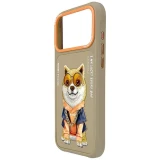 NIMMY case GLASSES COOL DOG for IPHONE 18 Pro Max/17 Pro Max beige