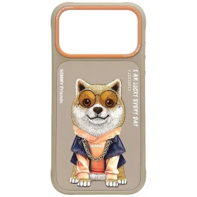 NIMMY case GLASSES COOL DOG for IPHONE 18 Pro Max/17 Pro Max beige
