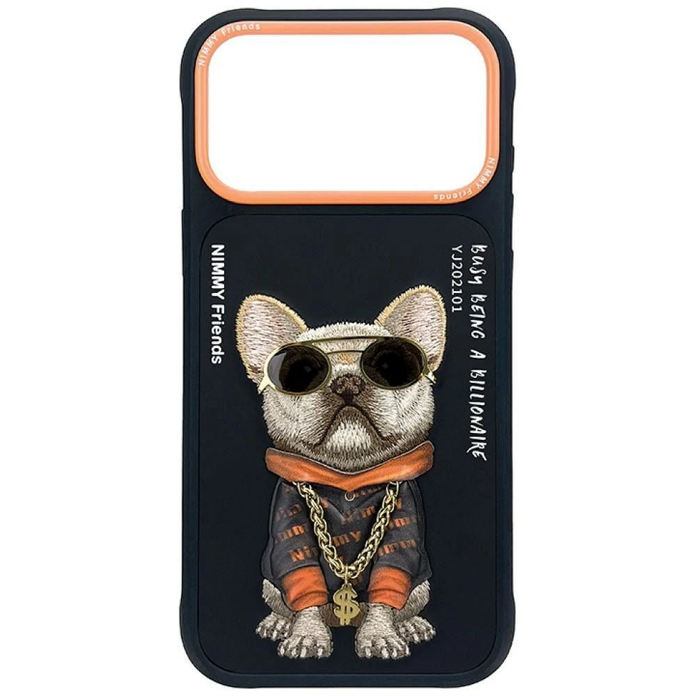 NIMMY case GLASSES COOL DOG for IPHONE 18 Pro/17 Pro black