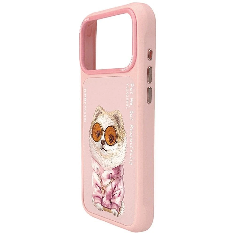 NIMMY case GLASSES COOL DOG for IPHONE 18 Pro/17 Pro pink