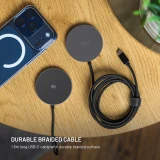 Bezdrátová nabíječka FIXED MagPad Slim s Qi2.2, podporou MagSafe, 25W, space gray