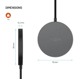 Bezdrátová nabíječka FIXED MagPad Slim s Qi2.2, podporou MagSafe, 25W, space gray