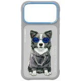 NIMMY case GLASSES COOL DOG for IPHONE 18 Pro/17 Pro grey