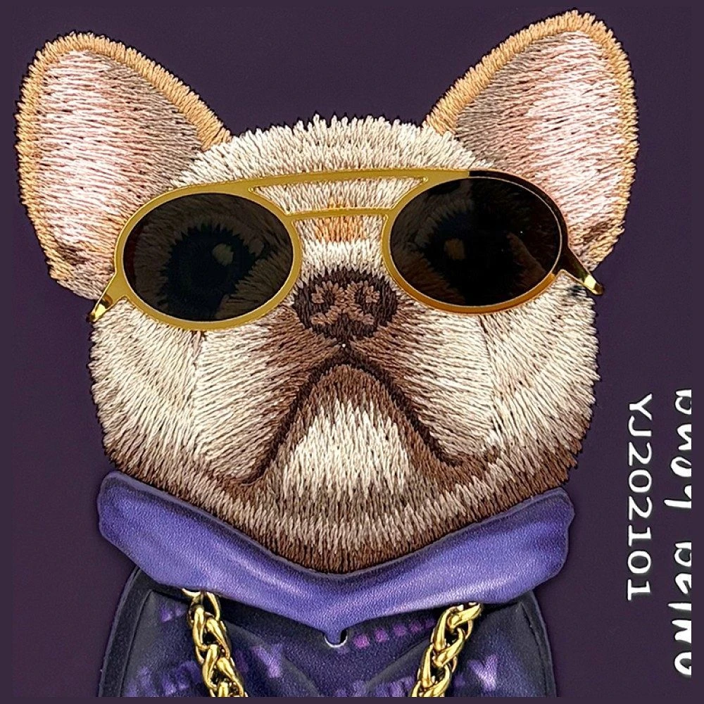 NIMMY case GLASSES COOL DOG for IPHONE 18 Pro/17 Pro purple
