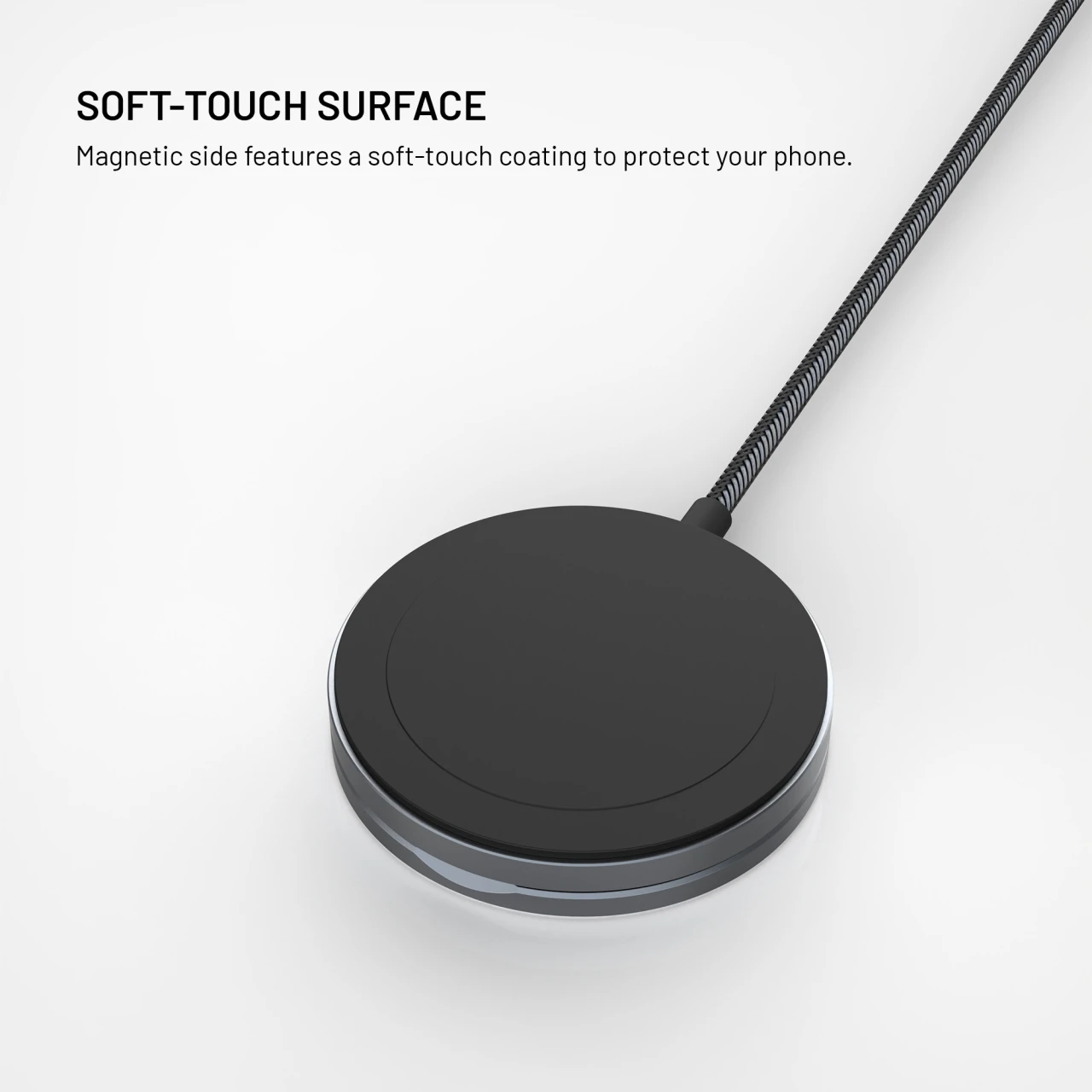 Bezdrátová nabíječka FIXED MagPad Pro s Qi2, podporou MagSafe a stojánkem, 15W, šedá