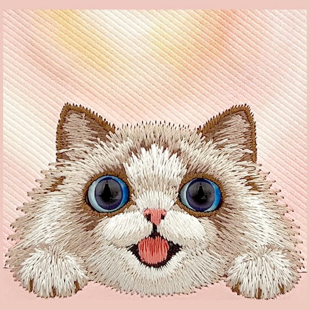 NIMMY case BIG EYED LYING RAGDOLL CAT compatible with MagSafe for IPHONE 18 Pro/17 Pro pink