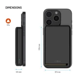Powerbanka FIXED MagZen 10 Pro s bezdrátovým nabíjením se standardem Qi2 a podporou MagSafe, 10 000 mAh, černá