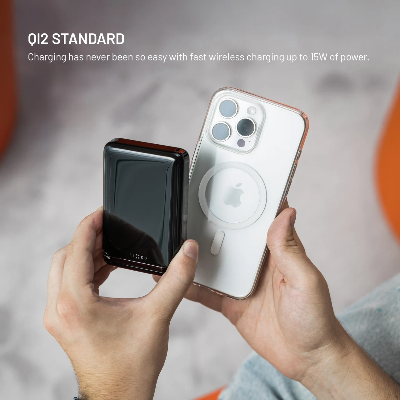 Powerbanka FIXED MagZen 10 Pro s bezdrátovým nabíjením se standardem Qi2 a podporou MagSafe, 10 000 mAh, černá