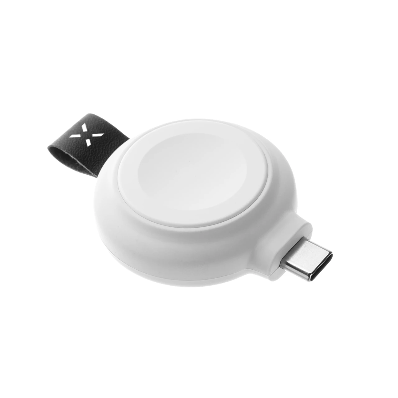 Magnetický nabíjecí adaptér FIXED Orb pro Apple Watch s podporou rychlonabíjení, MFi certifikace, bílá