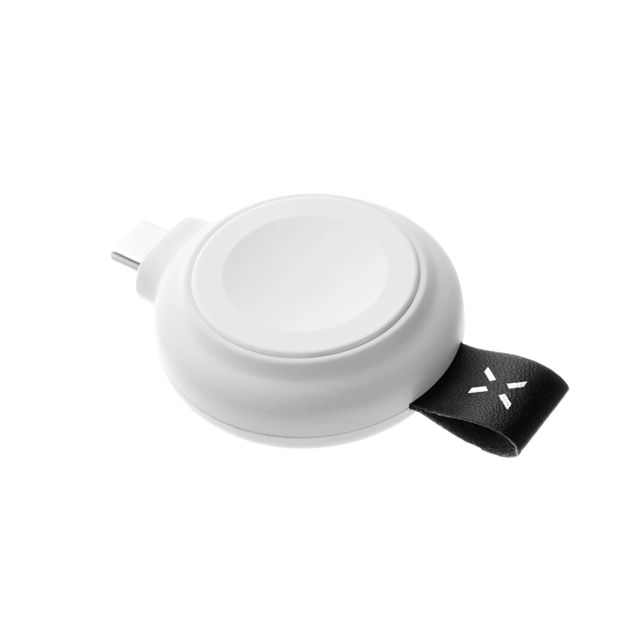 Magnetický nabíjecí adaptér FIXED Orb pro Apple Watch s podporou rychlonabíjení, MFi certifikace, bílá