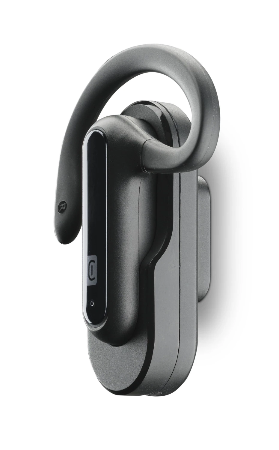 Bluetooth headset Cellularline CAR FLAT včetně nabíjecí základny do auta, černá
