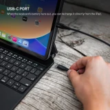 Pouzdro s bezdrátovou klávesnicí FIXED Typee pro Apple iPad Pro 12,9" (2018-2022)/iPad Pro 13"/iPad Air 13", CZ, černá
