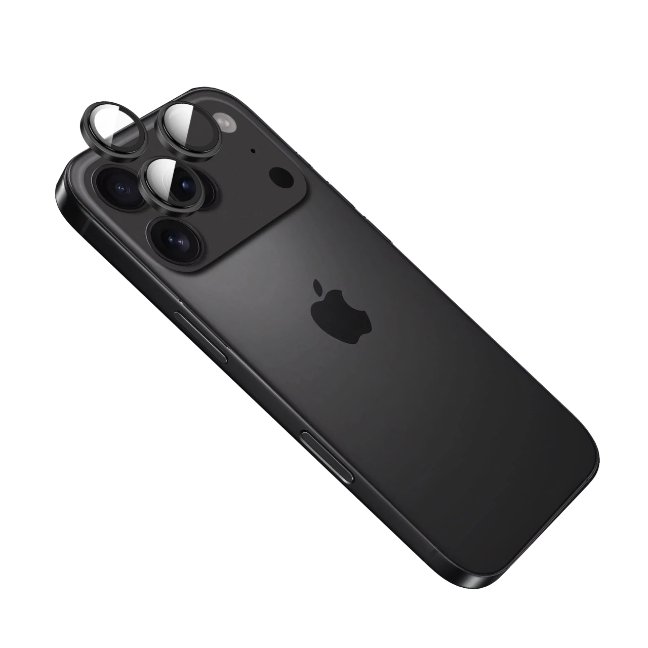 Ochranná skla čoček fotoaparátů FIXED Armor Camera Glass pro Apple iPhone 17 Pro/Pro Max, černá