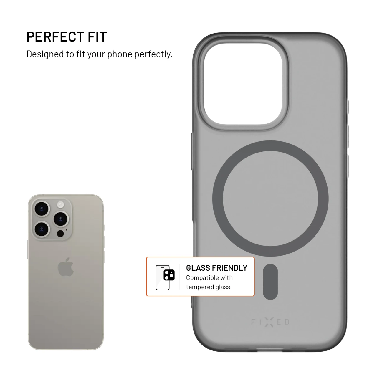 Gelový kryt FIXED MagStory s podporou MagSafe pro Samsung Galaxy A18, kouřová