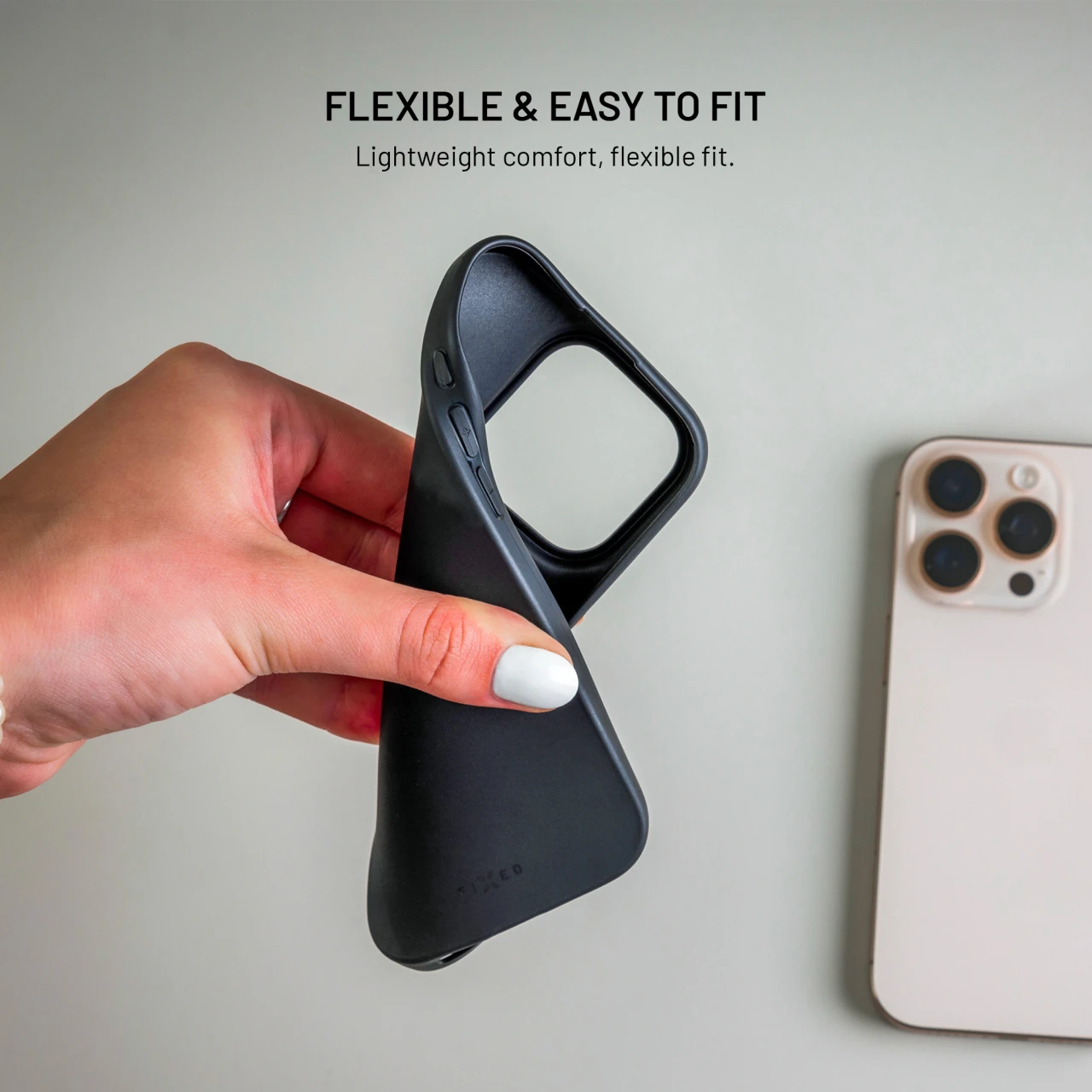 Zadní pogumovaný kryt FIXED Story pro Xiaomi Redmi Note 17 4G, černá