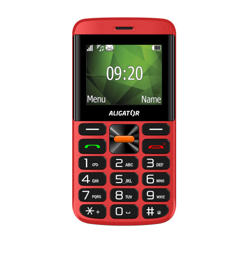 Aligator A910 4G Senior červená + nabíjecí stojánek