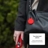 Silikonové pouzdro FIXED Silky pro Apple AirTag, bílá