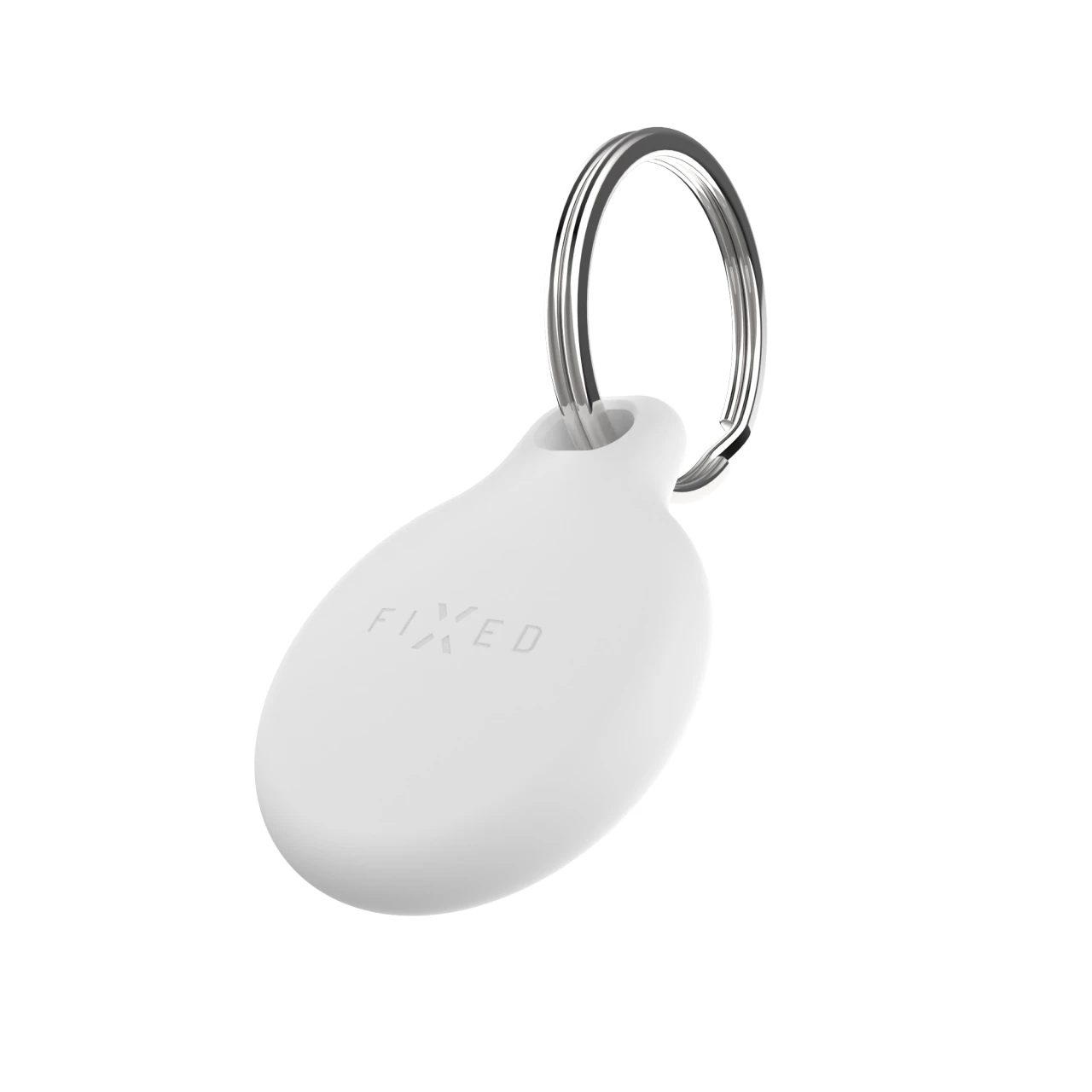 Silikonové pouzdro FIXED Silky pro Apple AirTag, bílá