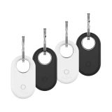 Silikonové pouzdro FIXED Silky pro Samsung SmartTag2 4ks, 2x černé + 2x bílá