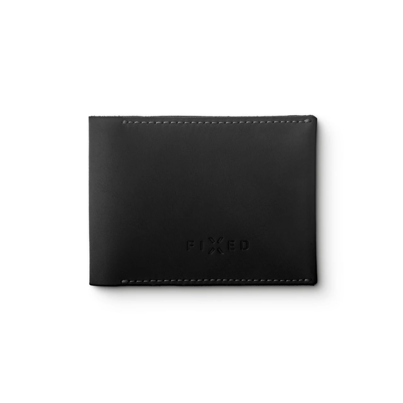 Kožená peněženka FIXED Wallet z pravé hovězí kůže, černá