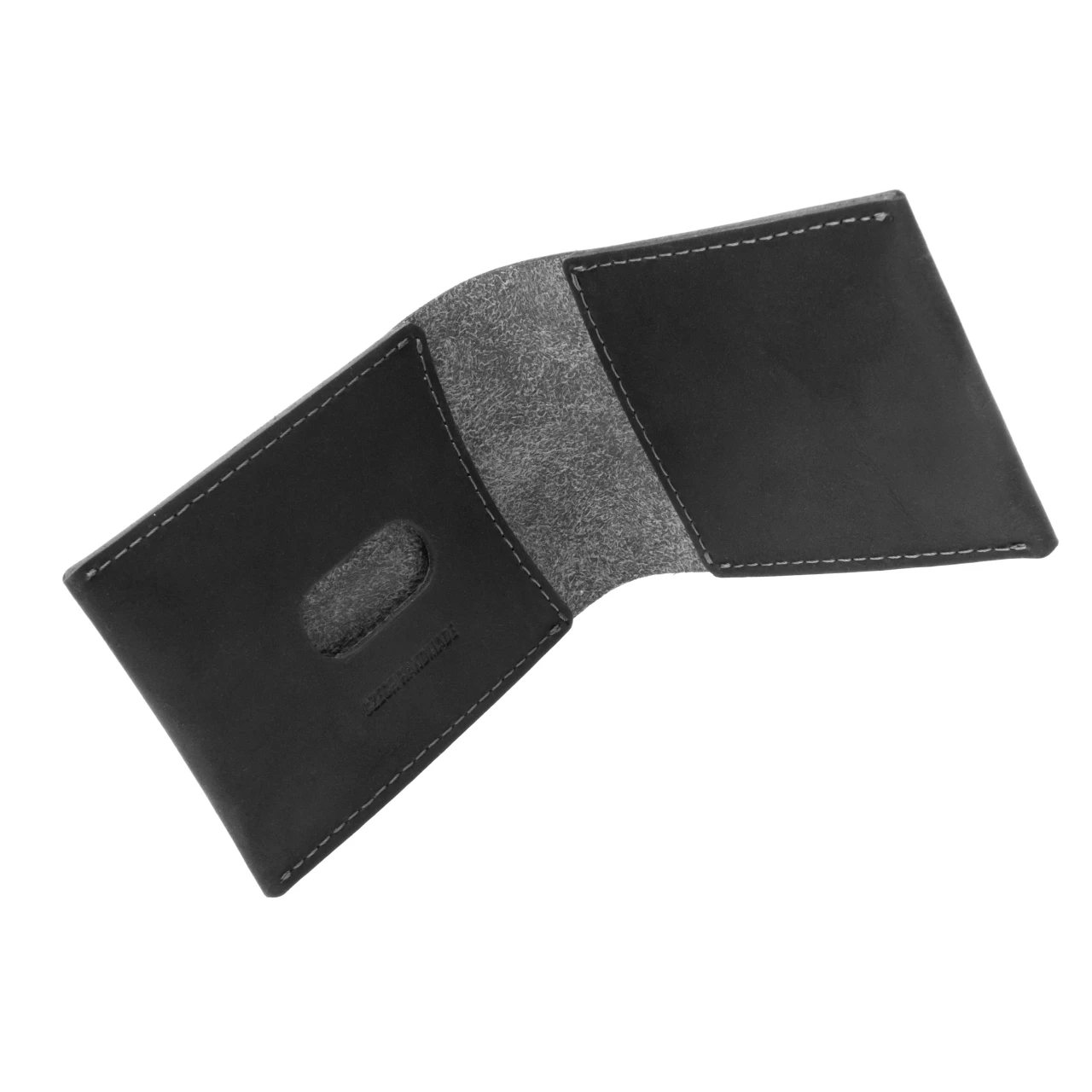 Kožená peněženka FIXED Wallet z pravé hovězí kůže, černá