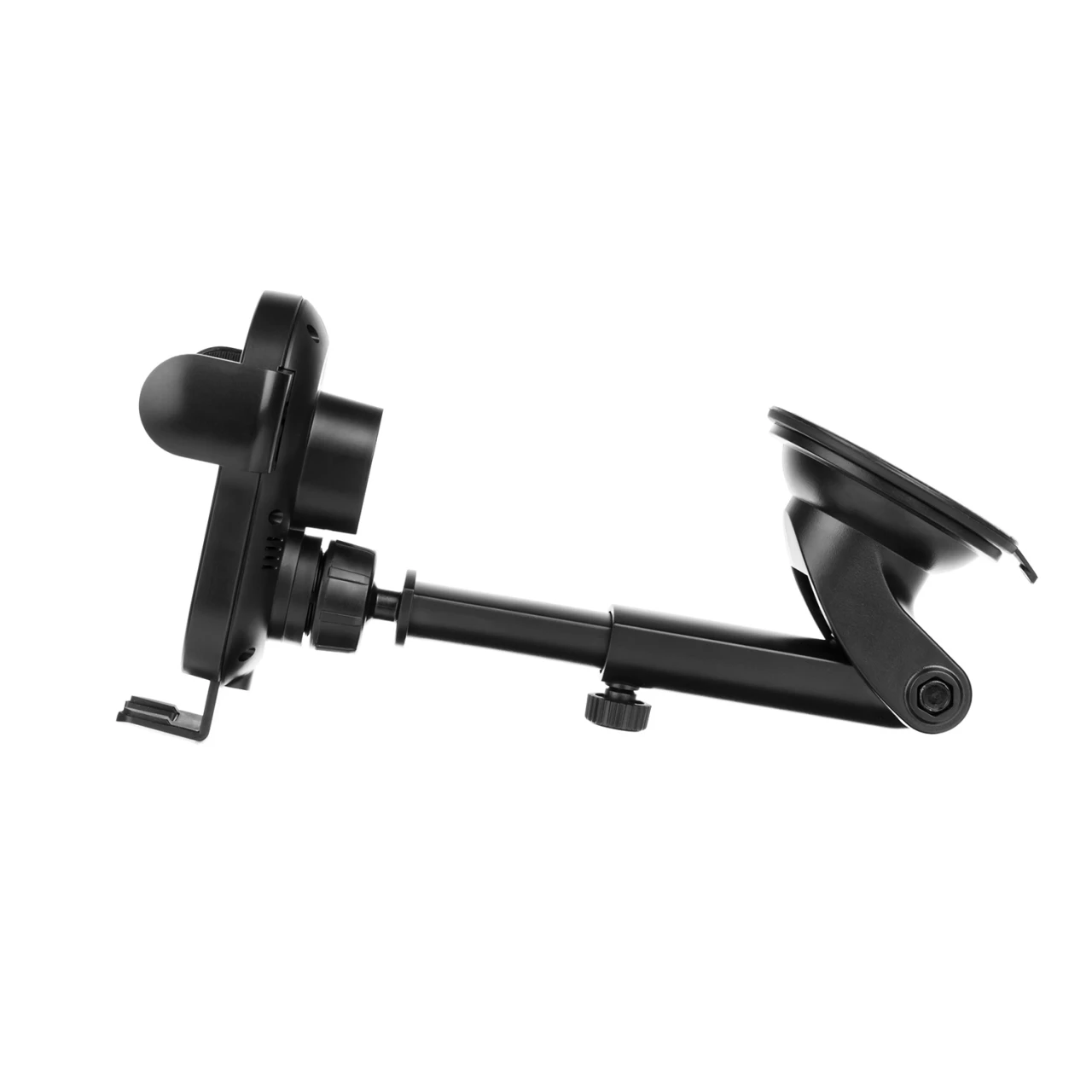 Automatický držák do auta s rychlým bezdrátovým nabíjením FIXED Matic XL na sklo nebo palubní desku, 15W, černá