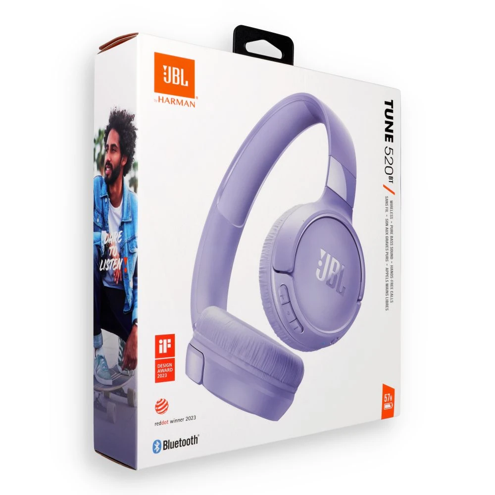 Wireless headphones JBL Tune 520BT purple