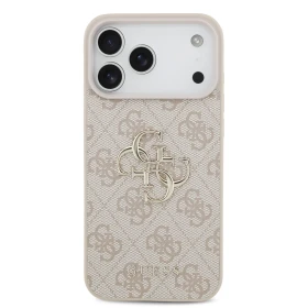Guess PU 4G Metal Logo Zadní Kryt pro Samsung Galaxy S26 FE Pink