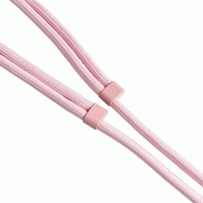 Popruh na krk Etteri s nastavitelnou délkou pro telefony se zadním krytem, růžová