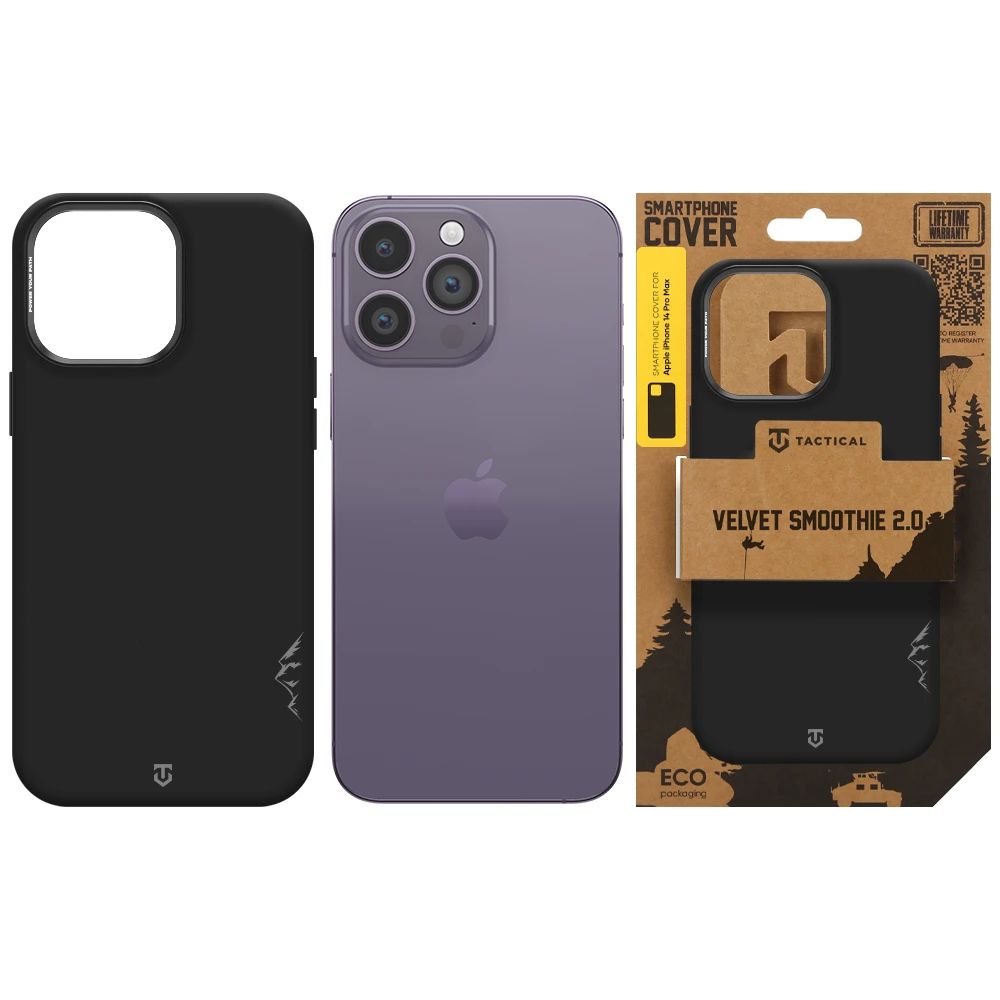 Tactical MagForce Velvet Smoothie 2.0 Kryt pro Apple iPhone 14 Pro Max Asphalt