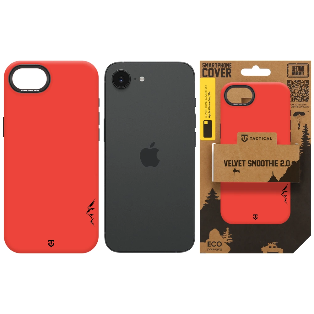 Tactical MagForce Velvet Smoothie 2.0 Kryt pro Apple iPhone 16e/17e Chilli