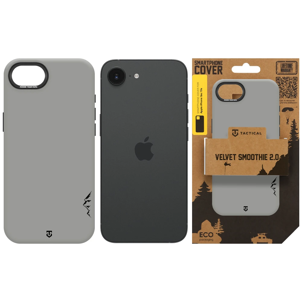 Tactical MagForce Velvet Smoothie 2.0 Kryt pro Apple iPhone 16e/17e Foggy
