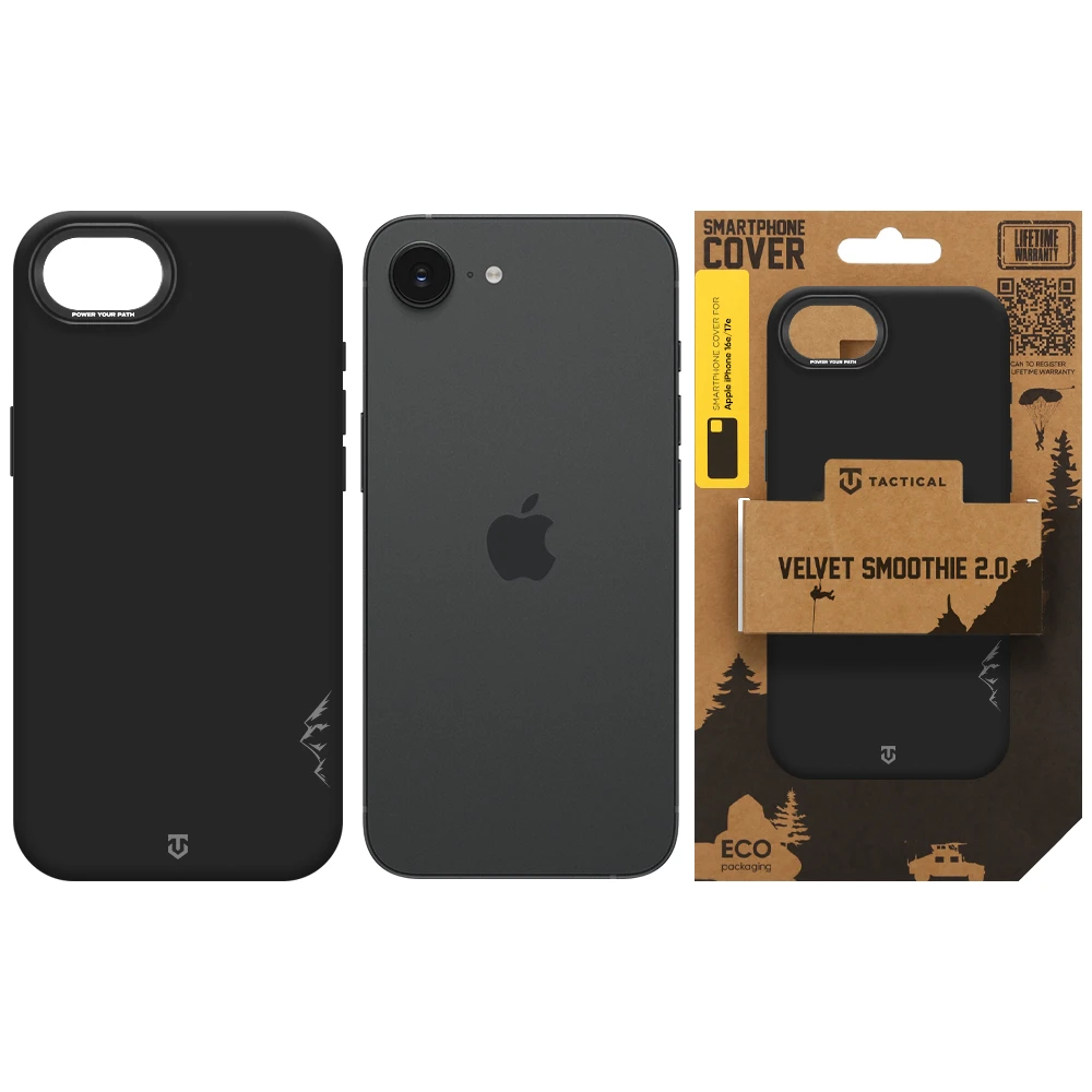 Tactical MagForce Velvet Smoothie 2.0 Kryt pro Apple iPhone 16e/17e Asphalt