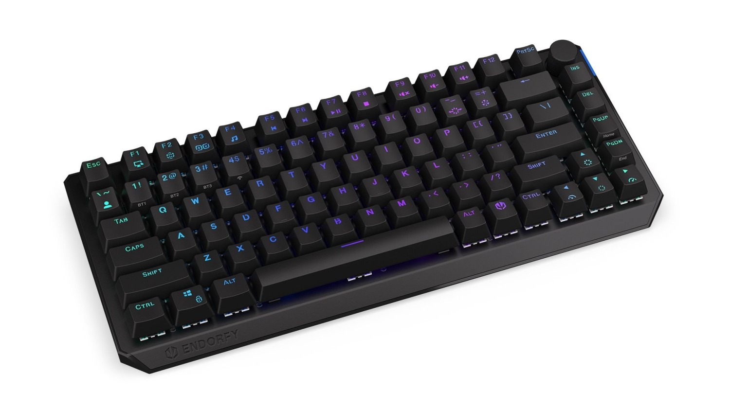 Endorfy Thock 75% Red, Drátové, Bezdrátové, US layout, černá