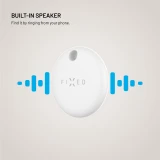 Smart tracker FIXED Tag Dual s podporou Find My a Find Hub, bílá