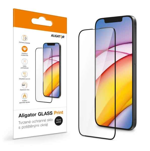 Tvrzené sklo GLASS PRINT pro Xiaomi Redmi Note 17, černá