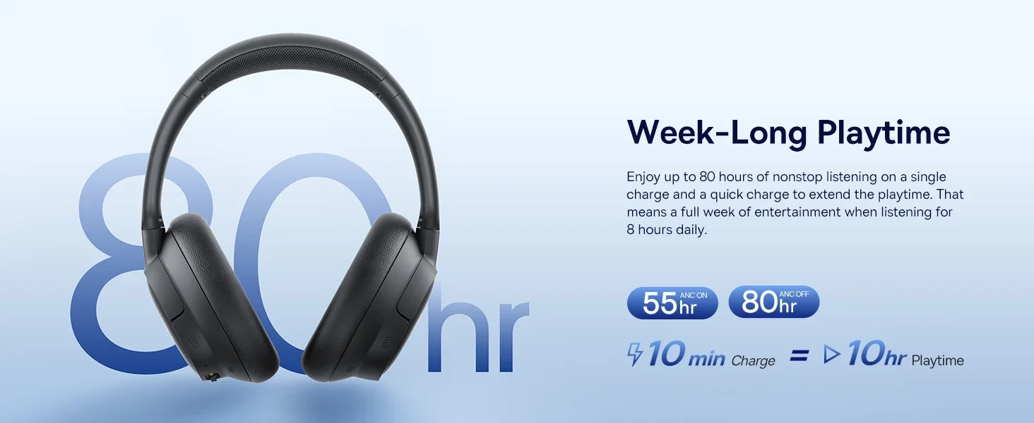 Bluetooth sluchátka Baseus Bass BH1 NC, bílá