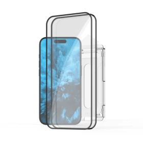 Tvrzené sklo FIXED Full-Cover 2ks s anti-dust aplikátorem pro Xiaomi Redmi A7 Pro, černá