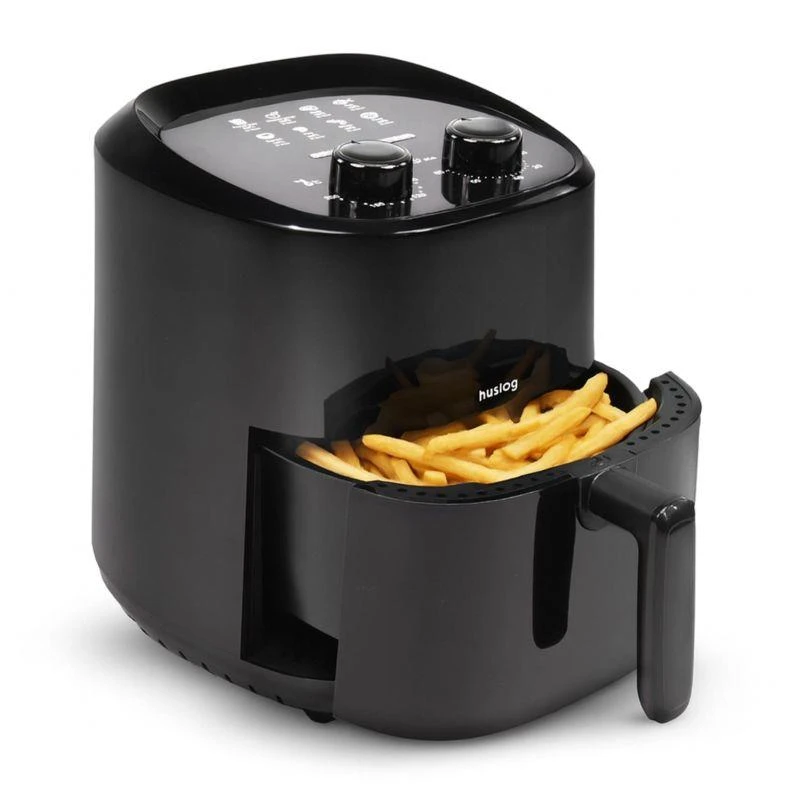 Horkovzdušná fritéza Huslog 1400W, objem 3,5l, černá