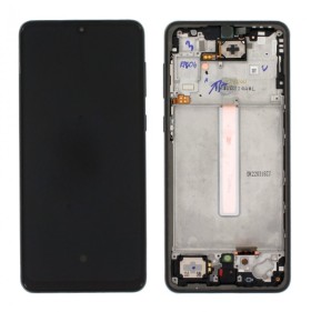 LCD display + Dotyk + Přední kryt pro Samsung A336B Galaxy A33 5G Black (TFT)
