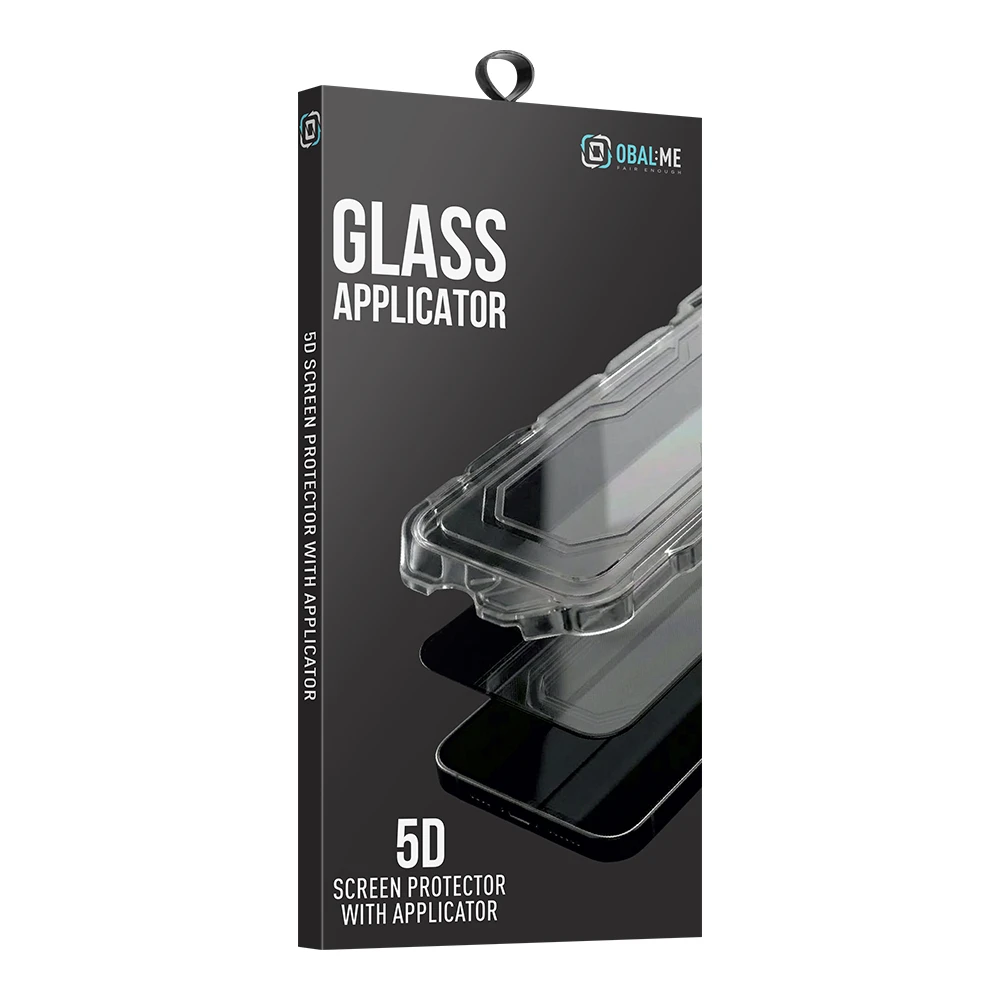OBAL:ME 5D Tvrzené Sklo s Aplikátorem pro Apple iPhone 15/16 Black