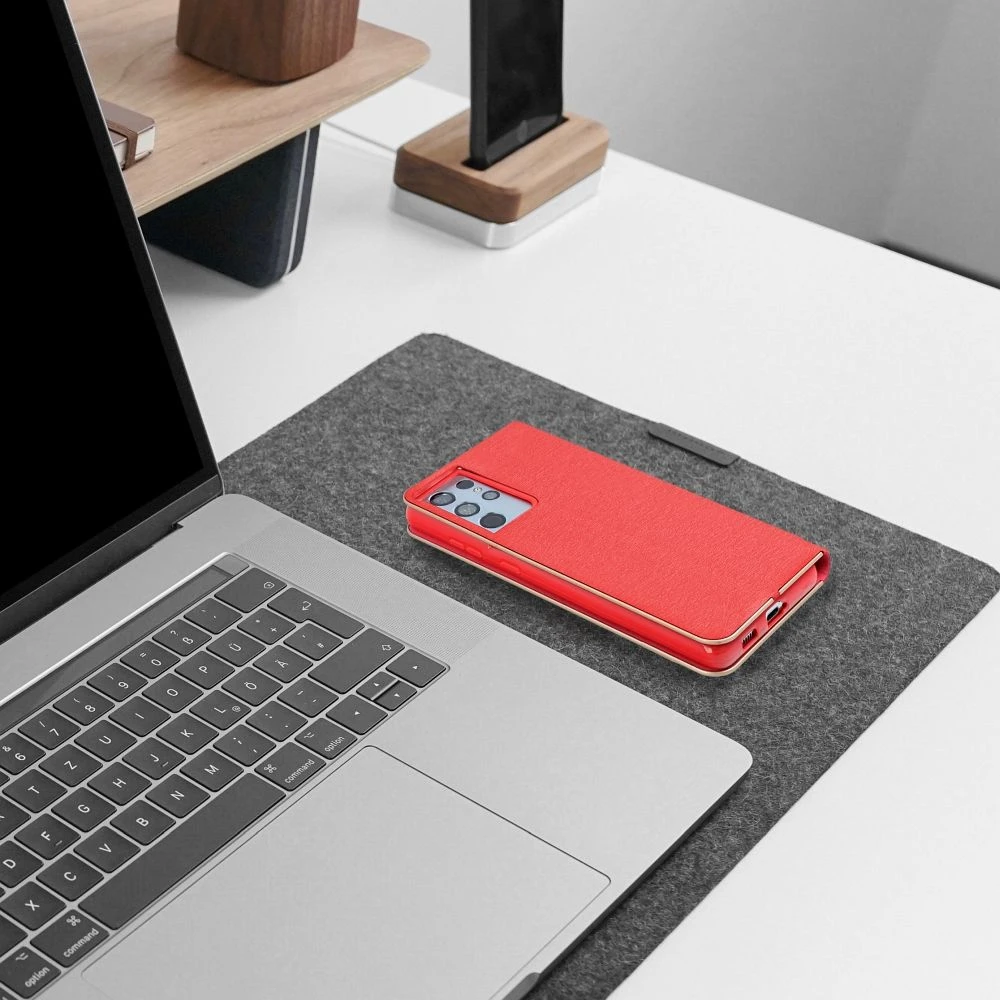 Flip case for Xiaomi Redmi 17 4G / 17 5G EU Luna Book Gold red