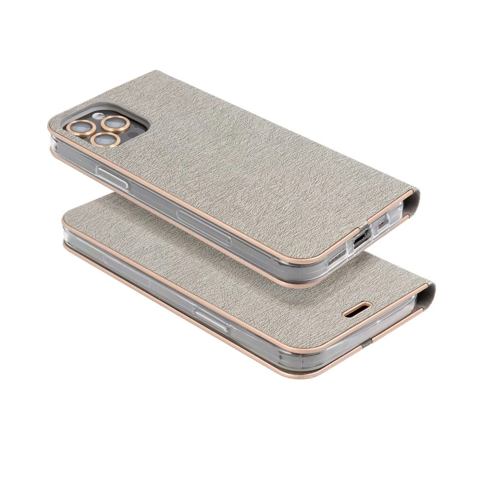 Flip case for Xiaomi Redmi 17 4G / 17 5G EU Luna Book Gold silver