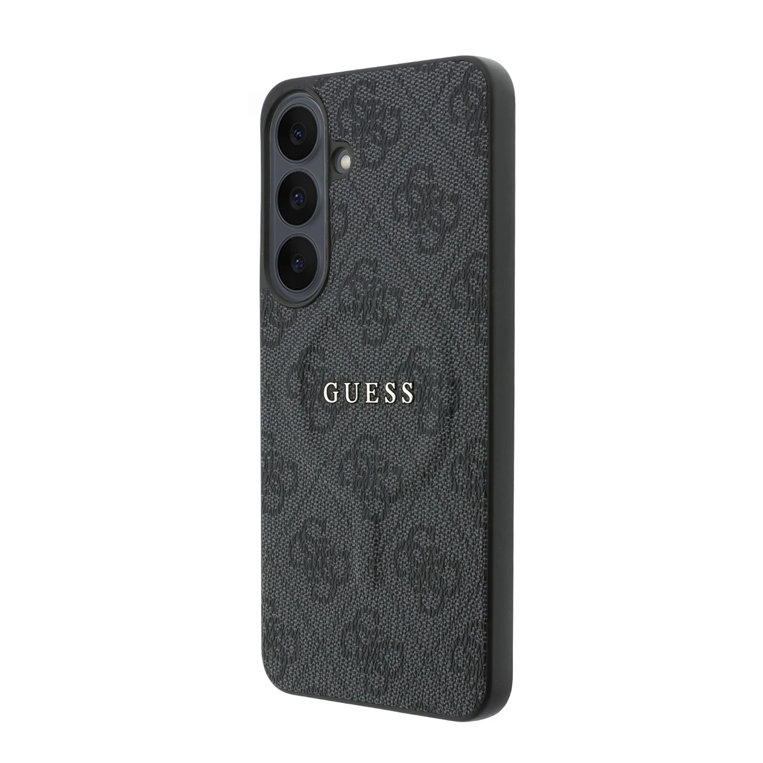 Guess PU Leather 4G Gold Frame Magnetic Zadní Kryt pro Samsung Galaxy S26 FE Black