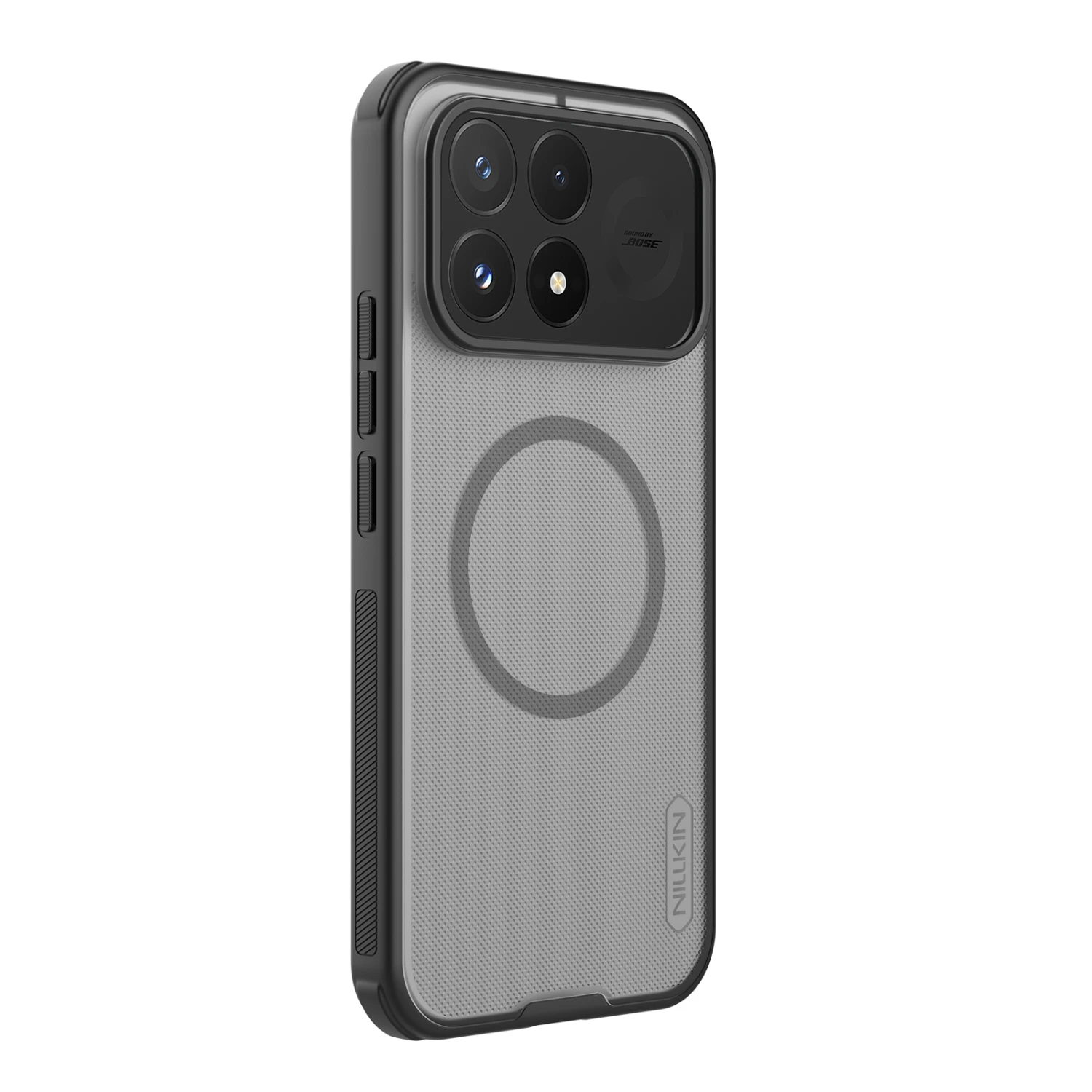 Nillkin Super Frosted PRO Magnetic Zadní Kryt pro Poco F9 Pro Transparent Black