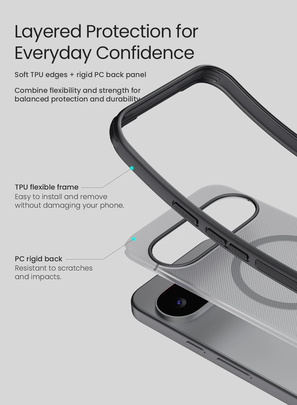 Nillkin Super Frosted PRO Magnetic Zadní Kryt pro Google Pixel 11 Black
