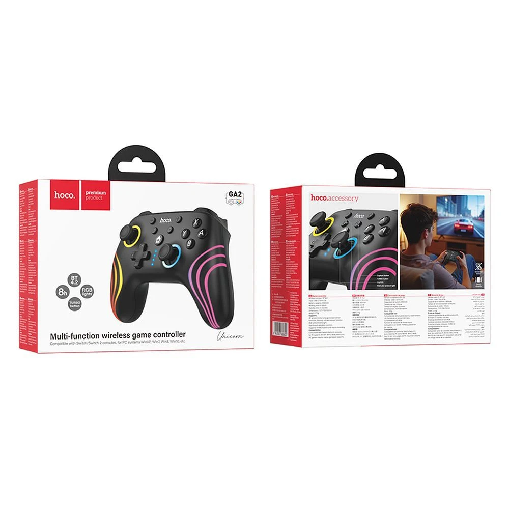 Hoco GA2 pro Nintendo Switch 1 / 2 / PC černá