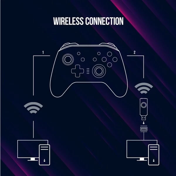 LORGAR gamepad TRIX-510 pro Nintendo Switch, Android, PC, iOS 13, PS3, černý