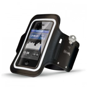 Športové neoprénové puzdro CELLY, veľkosť 3XL pre Apple iPhone 6 Plus a telefóny podobných rozmerov, čierne