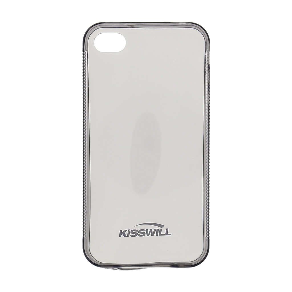Kisswill silikonové pouzdro, obal, kryt, futrál iPhone 4/4S černé